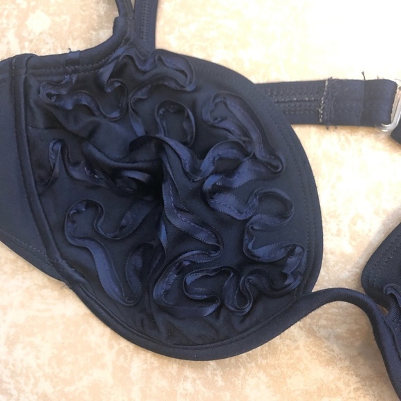 La Blanca soutache bikini top soft cup ,underwire, applique detail, B/C cup - Picture 3 of 9